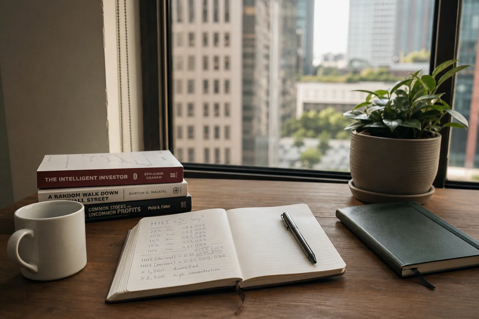 Calculate Portfolio Diversification via Herfindahl Index