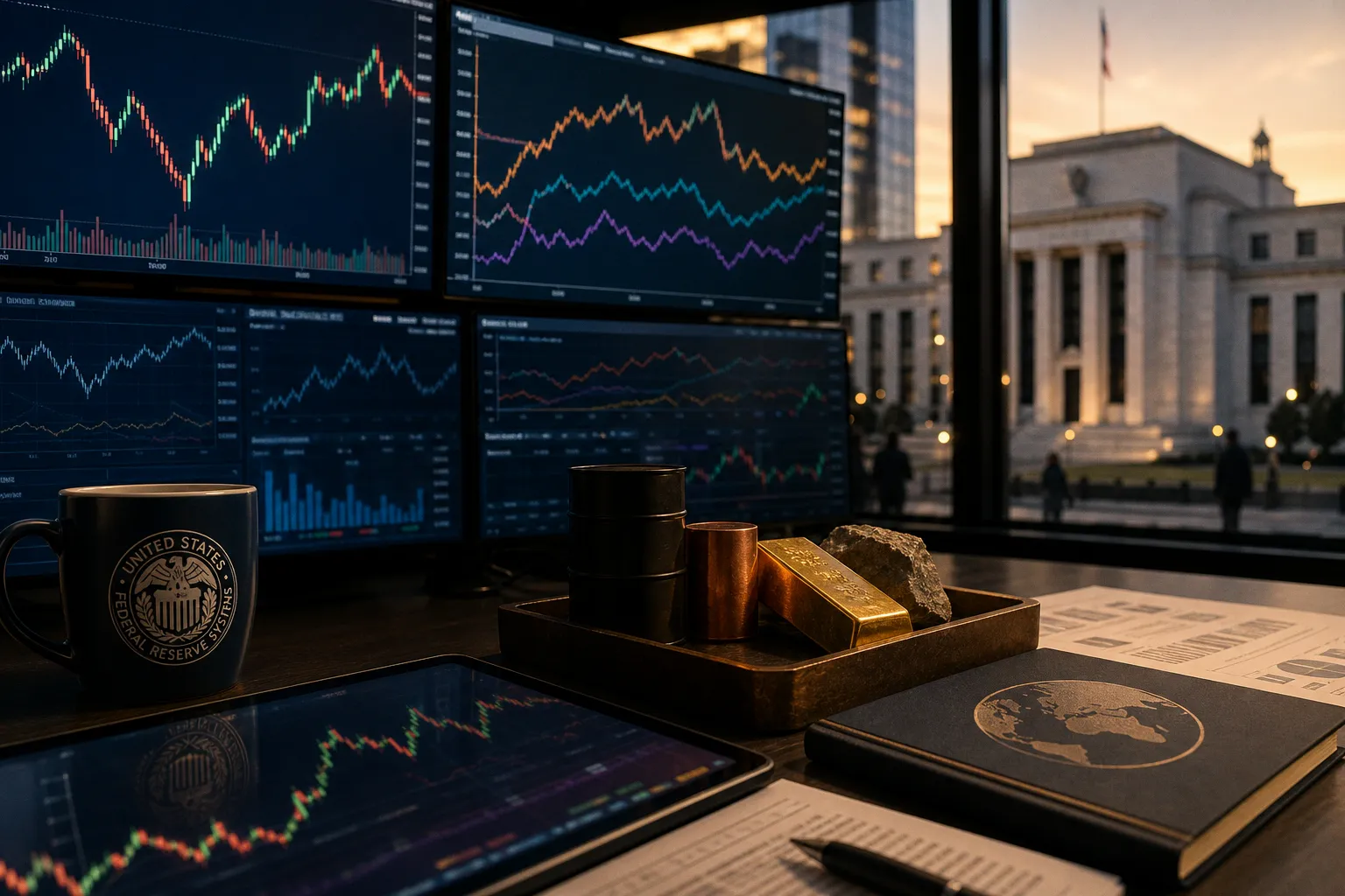Navigating Global Market Correlations: US Equities, Fed Rates, and Commodities